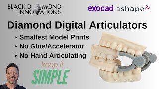 Diamond Digital Articulators For Printed Dental Models. Fast And Easy Articulating System.