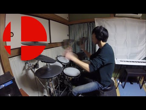 スマブラの終点(スマブラX)をドラムで叩いてみた