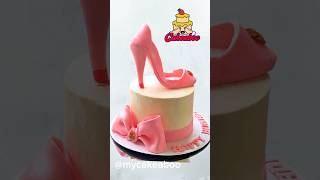 Pink High Heel Birthday Cake 👠💕 Fashion-Inspired Cake Design #Shorts