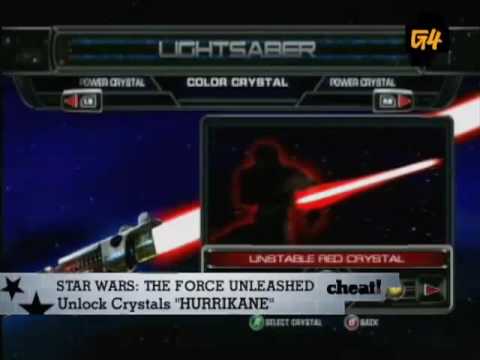 the force unleashed lightsaber crystals