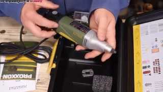 saturday workshop - demonstrating the proxxon ibs/e 12v professional drill/grinder