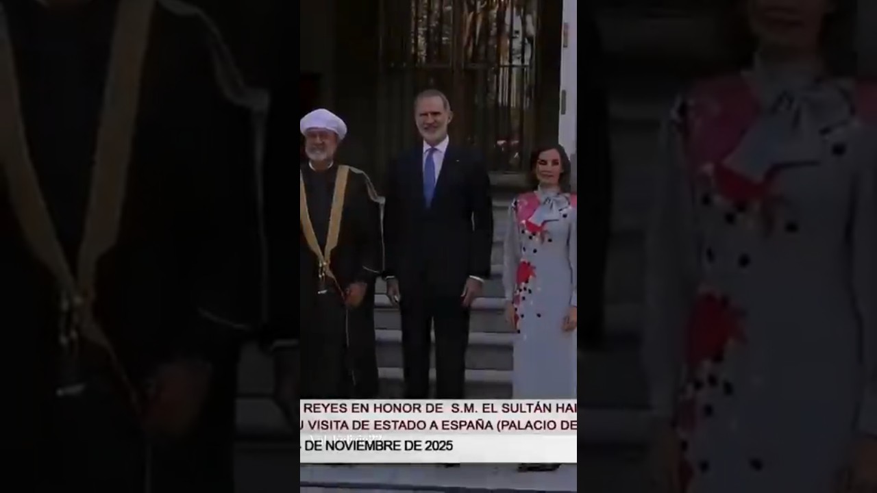 el Sultán de Omán visita a España #reinaletizia #reyfelipevi #casareal