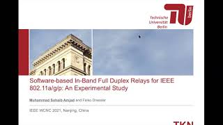 Software-based In-Band Full Duplex Relays for IEEE 802.11a/g/p: An Experimental Study screenshot 4