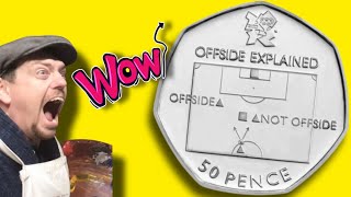 when you find the football 50p - amazing reaction - £250 / 50ps rare coin hunt No 70