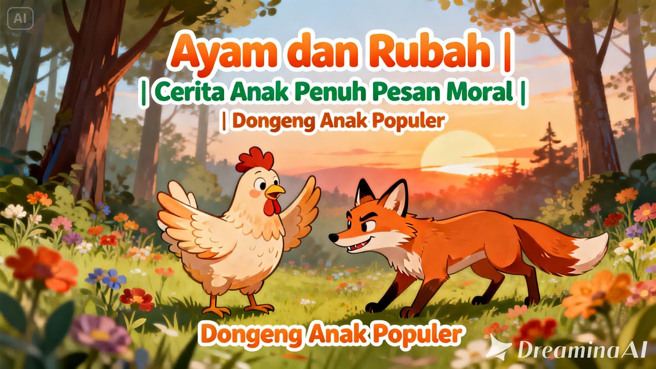 Ayam dan Rubah | Cerita Anak Penuh Pesan Moral | Dongeng Anak Populer