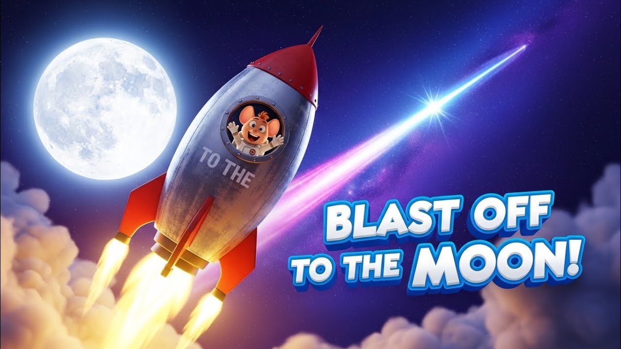 Blast Off to the Moon! 🚀🌙 | Exciting Space Song for Kids