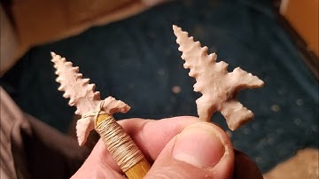 926 - Flintknapping a Diablo Arrow Point 1/2