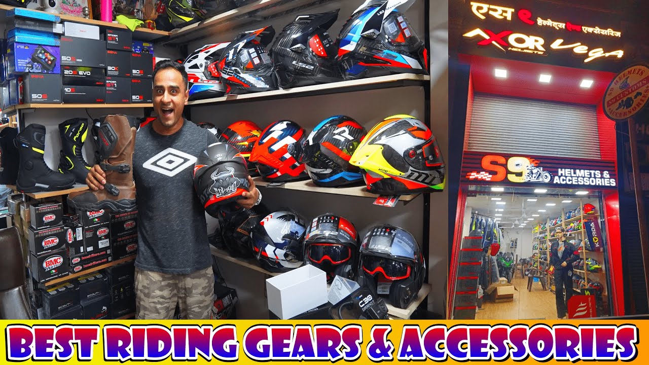 BEST RIDING GEARS IN MUMBAI | BEST BIKE ACCESSORIES SHOP | BUDGET RIDING GEAR | S9 HELMETS GOREGAON