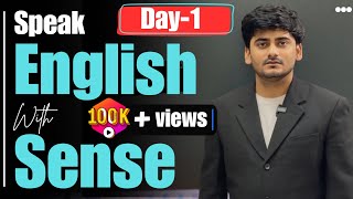 Day-1 English Class | Speak English with Sense | English speaking class series | Kaif sir Class  screenshot 1