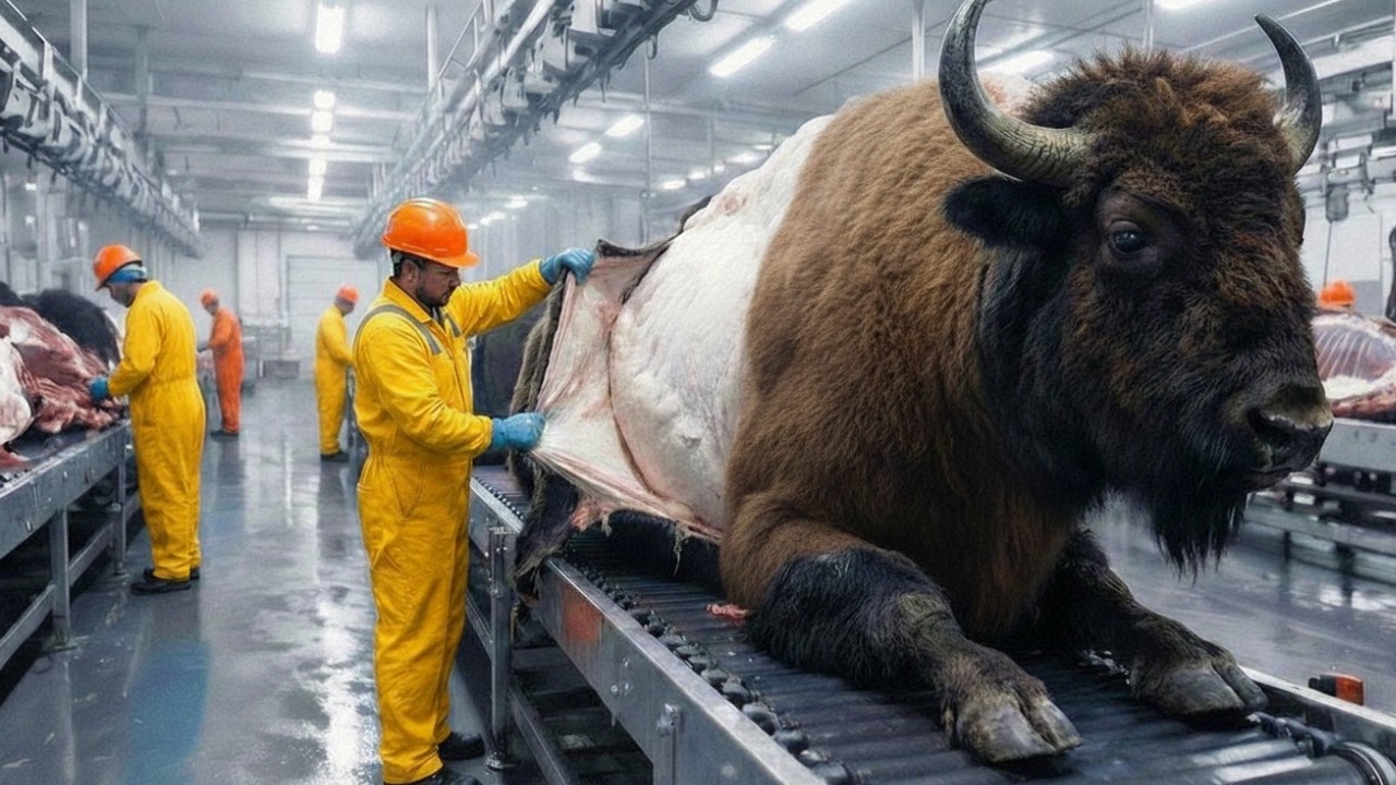 Inside a Modern Bison Leather Factory – Full Process From Raw Hide to Finished Jacket