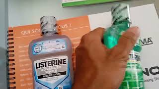 عندك مشكل اللثة حل باقل ثمن واستعمال جدا فعال listerine bain bouche soin gensive&blancheur