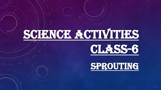 SCIENCE | Class-6 Activity | Sprouting