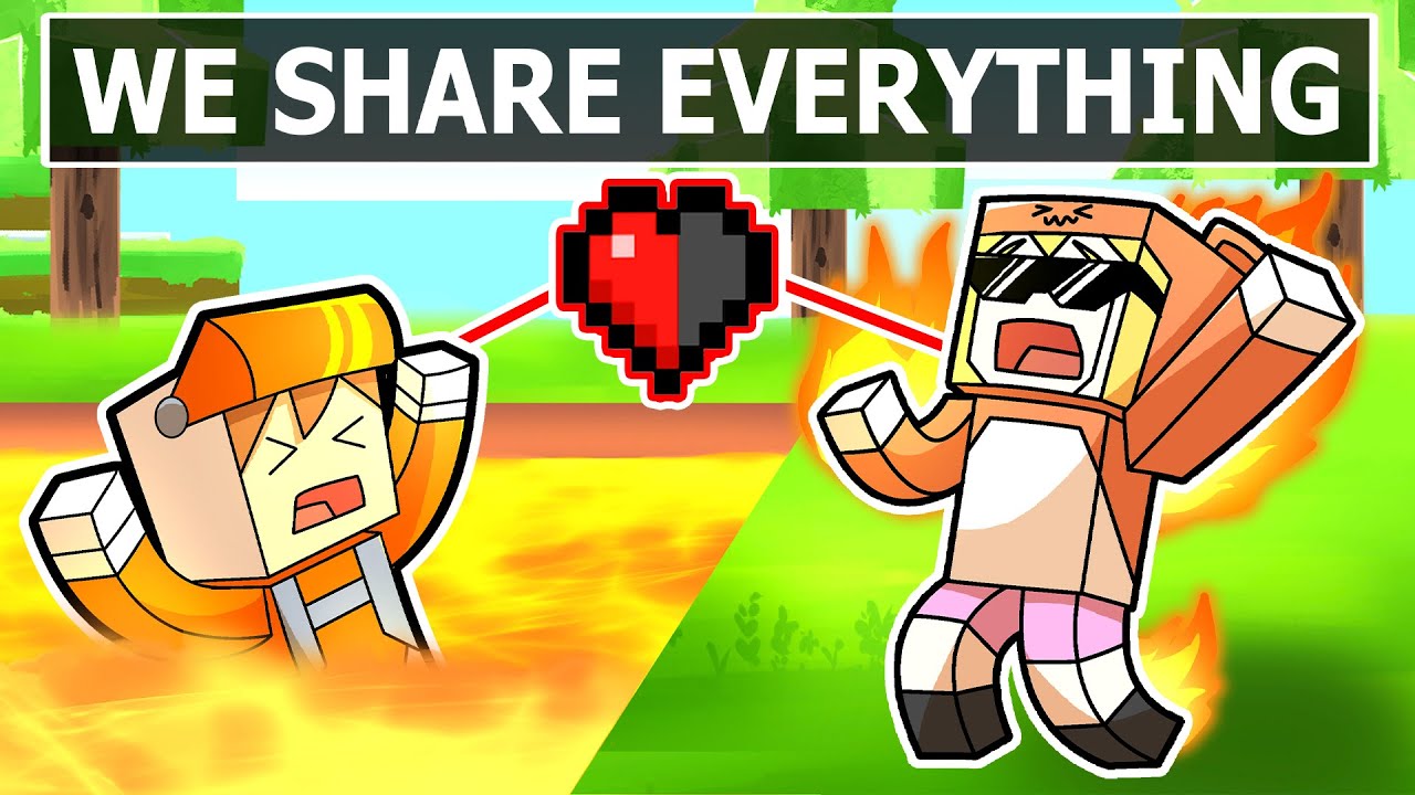 Minecraft but we SHARE EVERYTHING