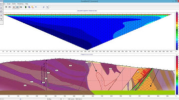 Polygonal modeling based on geological section in ZondRes2D