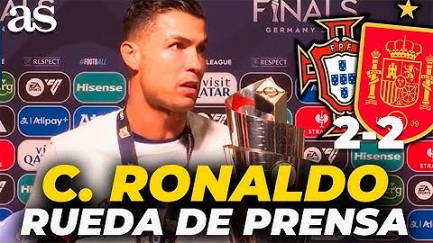 Cristiano Ronaldo en RUEDA DE PRENSA tras el PORTUGAL - ESPAÑA de la Nations League