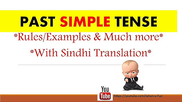 Past Simple Tense In Sindhi Translation with Examples