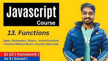 Functions In Javascript |  Javascript Tutorial In Hindi #13