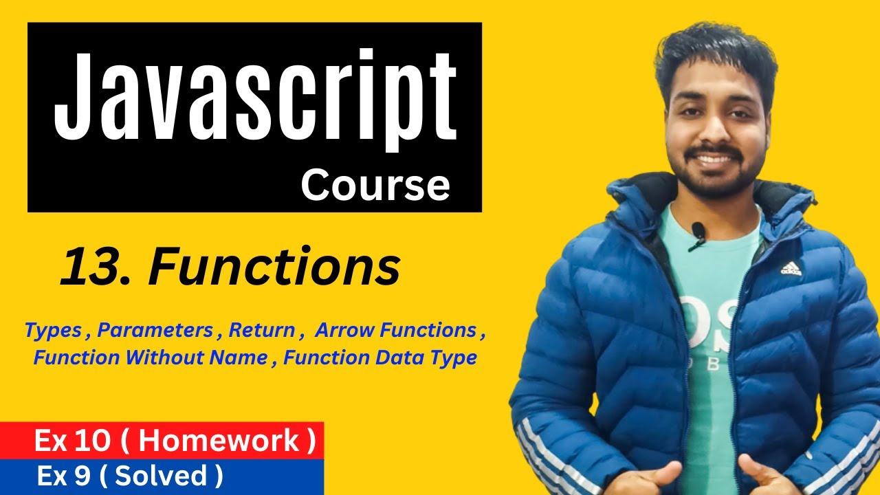 Functions In Javascript | Javascript Tutorial In Hindi #13 - YouTube