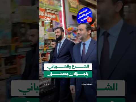 الشرع والشيباني في جولة بدمشق