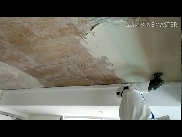 How To Skim Plaster Concrete Ceiling