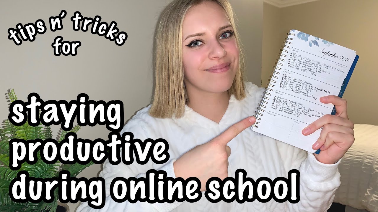 PRODUCTIVITY TIPS FOR ONLINE SCHOOL | maddy a