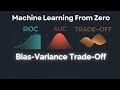 ROC Curve &amp; AUC Explained: Bias–Variance Trade-off with Examples | Machine Learning From Zero | L.28