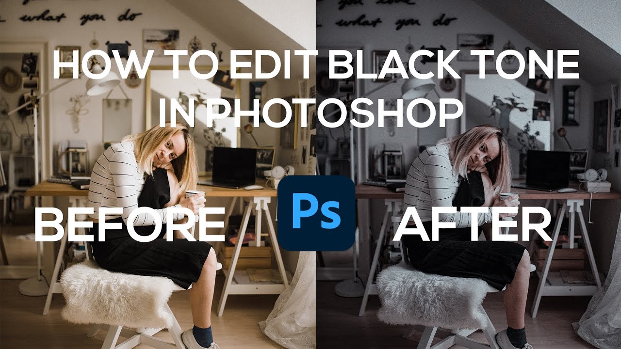 How to do Black Tone Color Grading in Photoshop | Free Black Tone Preset | Black Preset
