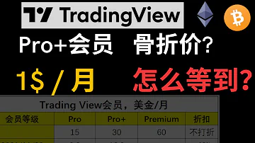 TradingView会员购买 最便宜方案 1美元1个月顶级会员怎么等到 Tradingview 