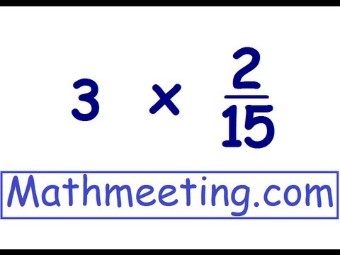 Multiplying Fractions 2 - YouTube