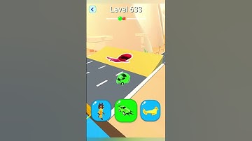 Shape shifting2 game level #633   hyper casual game #shapeshifting  #gameplay #gaming #shortvideo