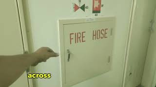 Fire Hose and Nozzle Onboard the Ship