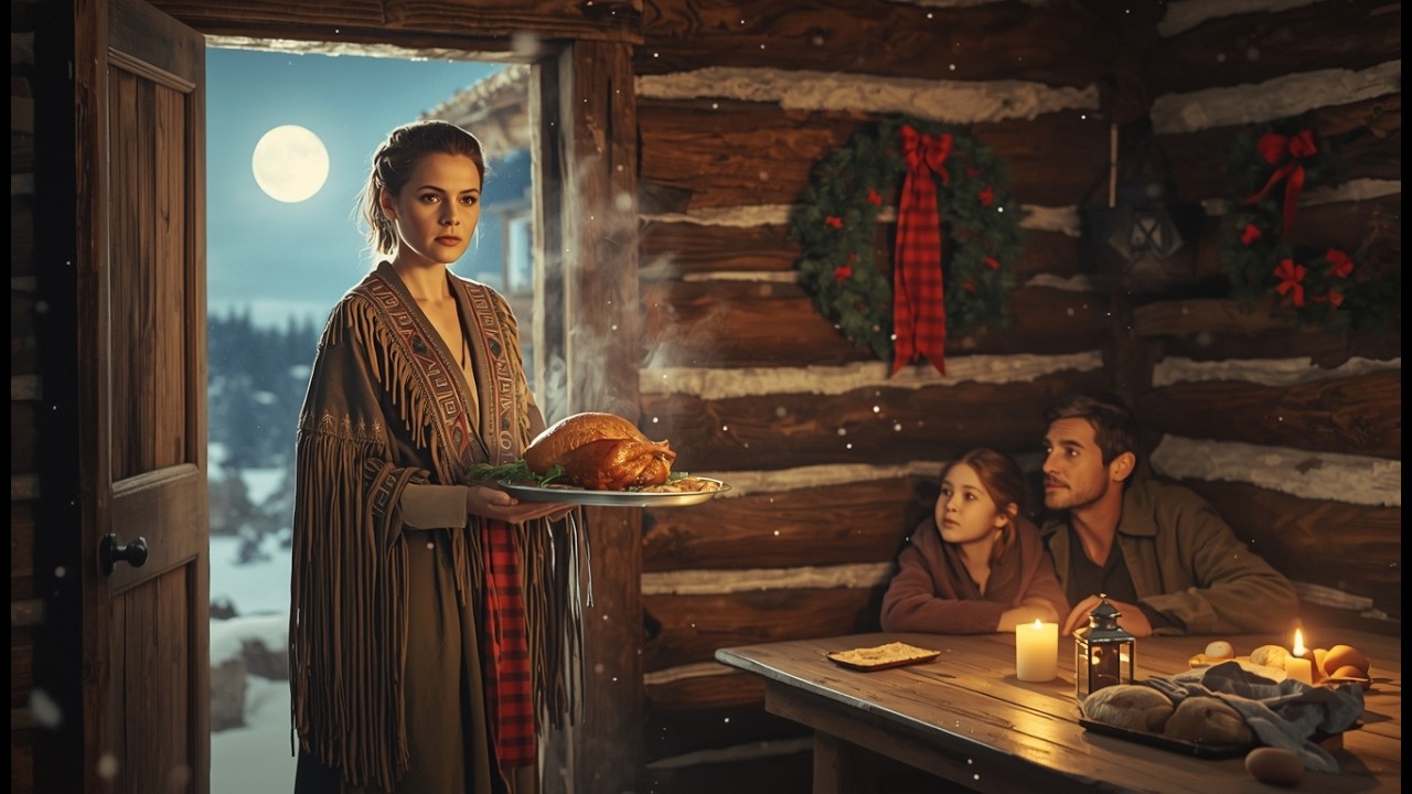No Meal for Christmas Evening — The Widow’s Neighbor Came with an Apache Woman and Her Son