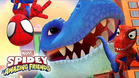 Spidey and His Amazing Friends - Dino-Rama - Read Aloud Kids Storybook #spidey‬ #dino @disneyjunior