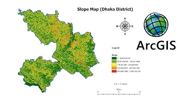 Create Slope Map using Digital Elevation Model  in ArcGIS || Map Layout