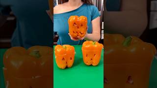 How did I not know this pepper trick? 🎃  (Halloween Idea)