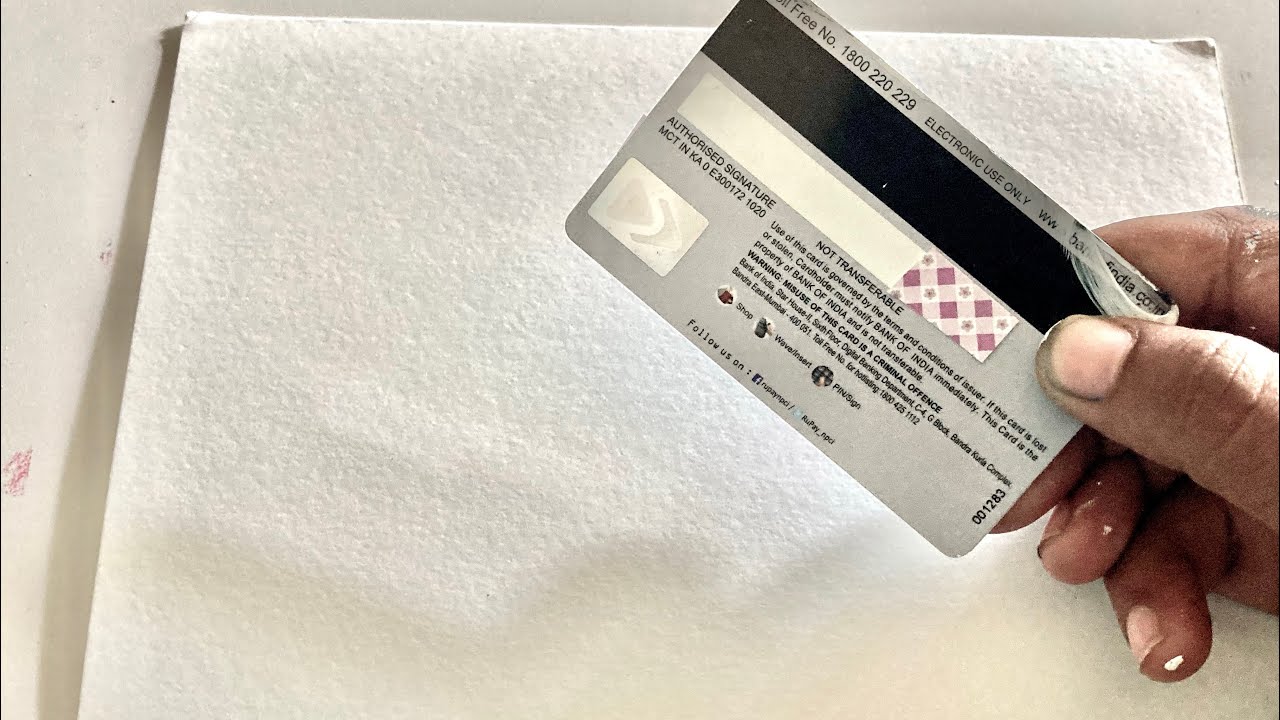 Painting with a Debit Card White Deer Acrylic Painting Techniques