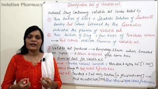 Class (63) = Volatile Oil (Part 04) |  Qualitative Test of Volatile Oil | Test of Volatile Oil