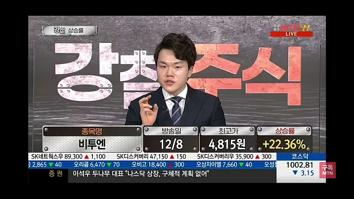 강철 상승률ㅣ비투엔 (307870)ㅣ2021년 12월 14일 강철주식