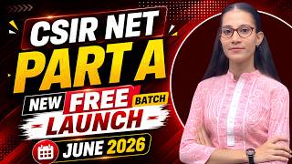 CSIR NET Life Science Free Batch Launch 🚀 June 2026 Apna Sapna JRF