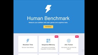 Aim training Day #1 | Human Benchmark for 1 month|