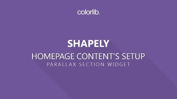 How to Setup Parallax Section On Shapely WordPress Theme [Homepage Setup]