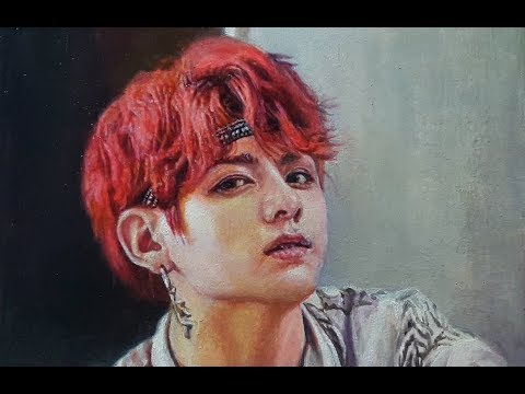 유화 인물 그리기 인물화 초상화 -정국 oil painting portrait for beginners BTS