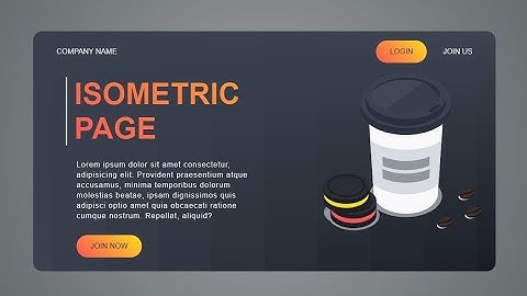 Isometric landing Page | Create Landing Page Using HTML & CSS