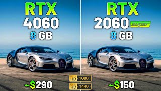 RTX 4060 vs RTX 2060 SUPER - Test in 24 Games in 2024