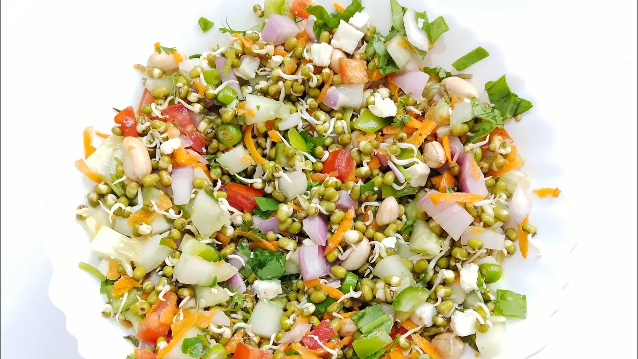 Spraud SPROUTS SALAD | MAKING OF SPROUTS SALAD @ HOME | DIET SALAD |DIABETIC ...