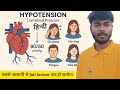Hypotension Definition types,clinical features,pathophysiology, investigation, treatment notes hindi