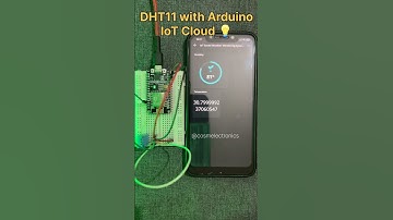 DHT11 Sensor with Arduino IoT Cloud 💡 #cosmelectronics #arduino #dht11 #esp8266 #weatherstation #diy