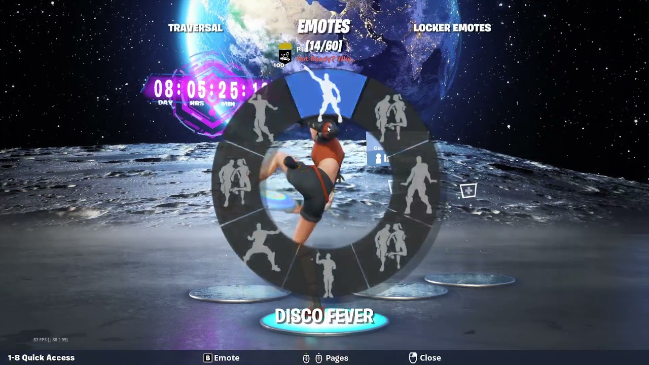 summer skye doing RARE emotes in lobby for TikToks! (storm skye w/o hat style)