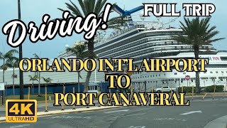 #4K DRIVING! HOW TO GET TO PORT CANAVERAL FROM MCO FULL TRIP #new #best #vacation #travel  #popular