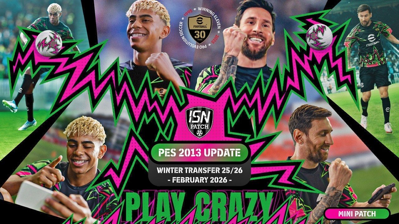 PES 2013 WINTER SEASON 25/26 | ISN PATCH 26 - MINI VERSION - 3.70 GB | PC GAMES